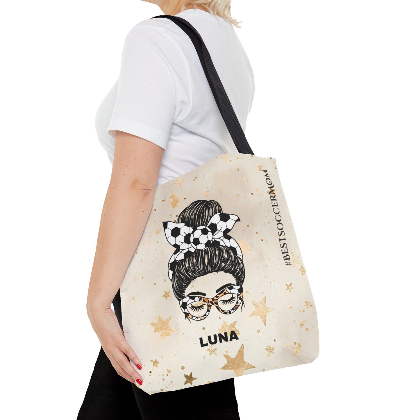 Personalized Funny Best Soccer Mom Tote Bag