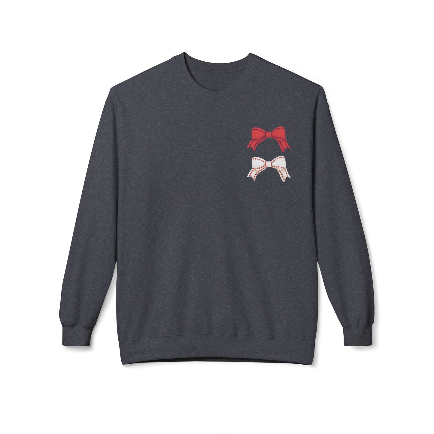 Personlised Name and Number Baseball Ribbon Sweatshirt