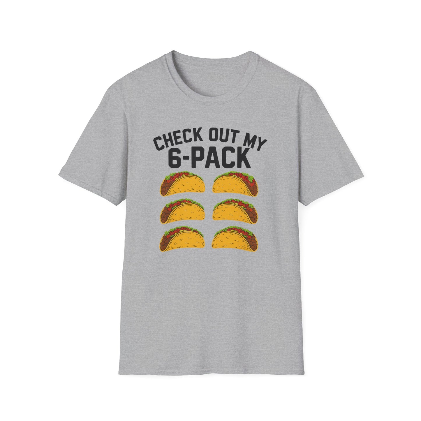 Funny Taco 6-Pack Unisex Softstyle T-Shirt