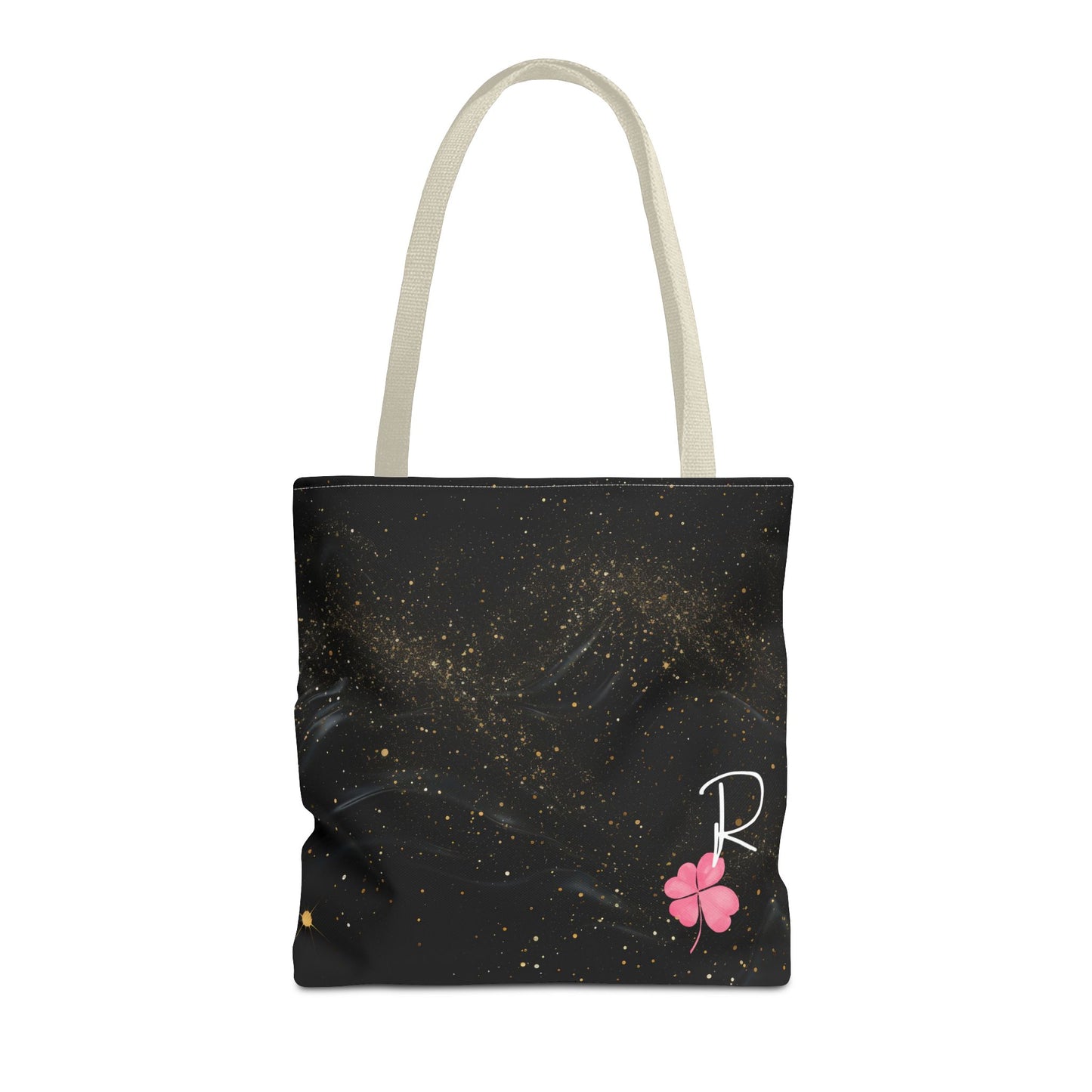 Custom Initial Clover Tote Bag