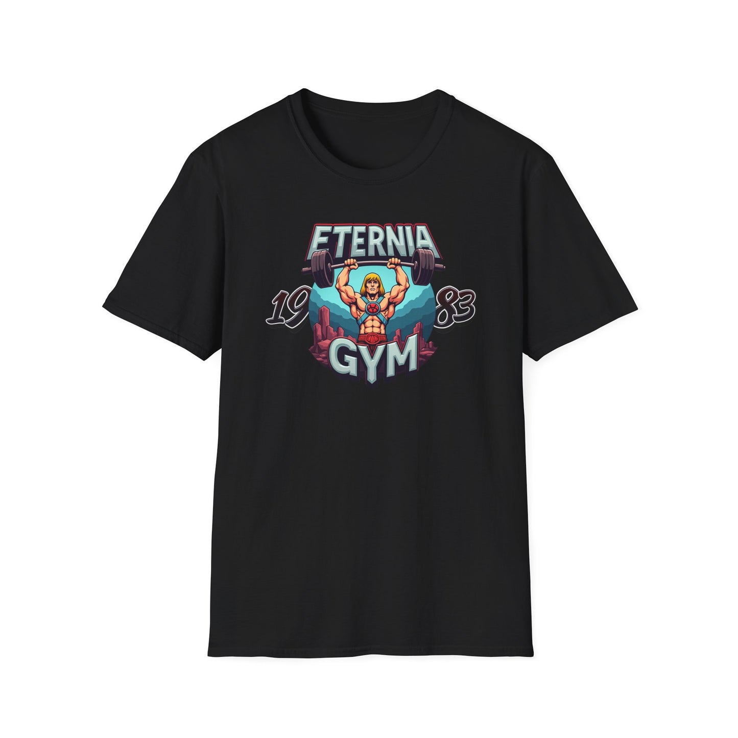 Masters of The Universe TV Series 1983 He Man Eternia Gym T-Shirt