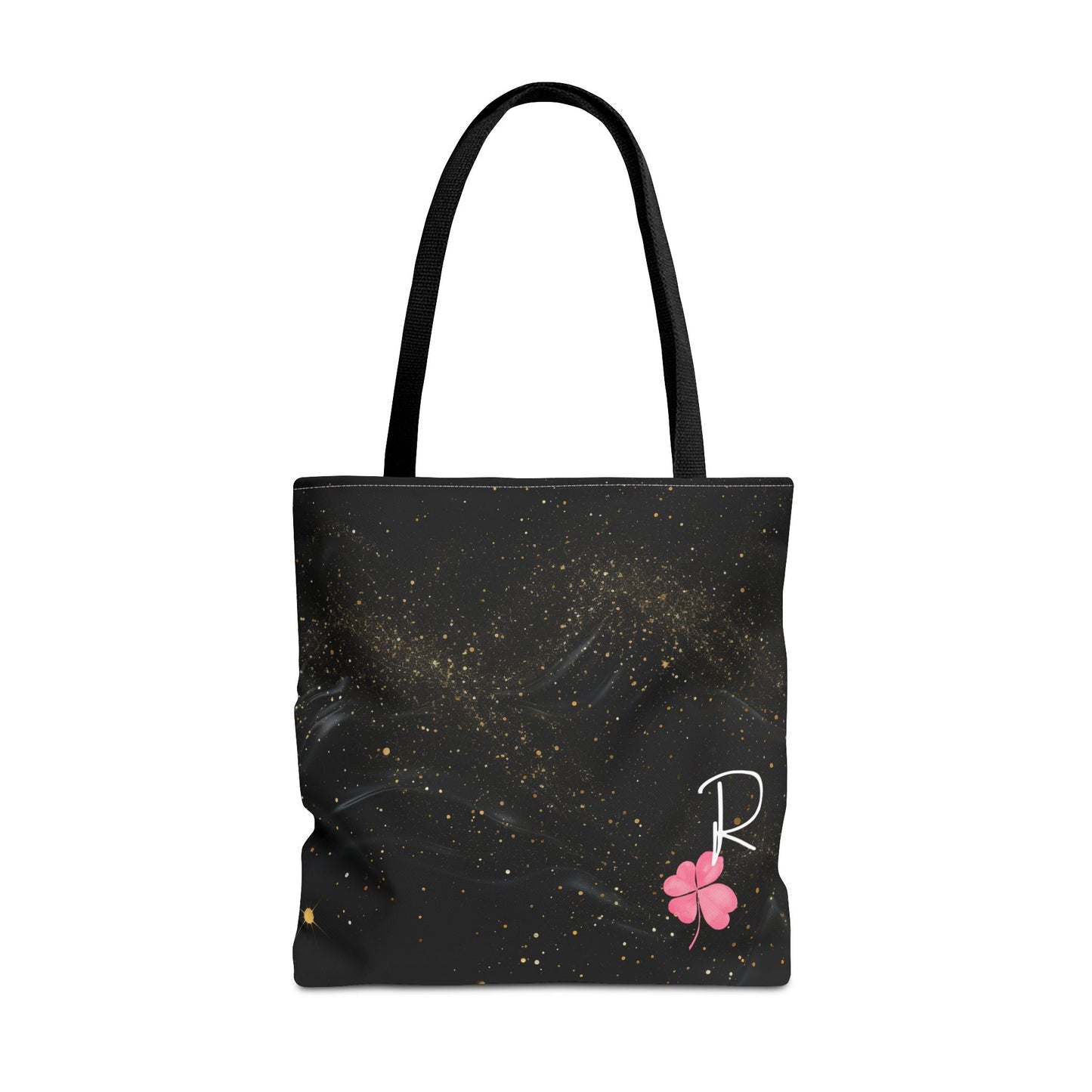 Custom Initial Clover Tote Bag