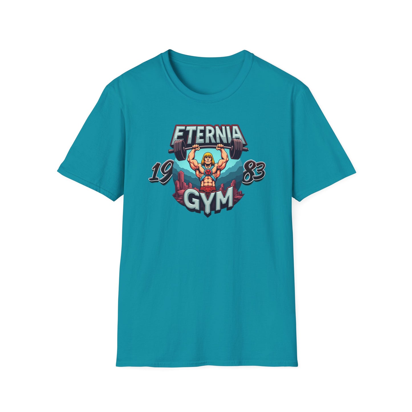 Masters of The Universe TV Series 1983 He Man Eternia Gym T-Shirt