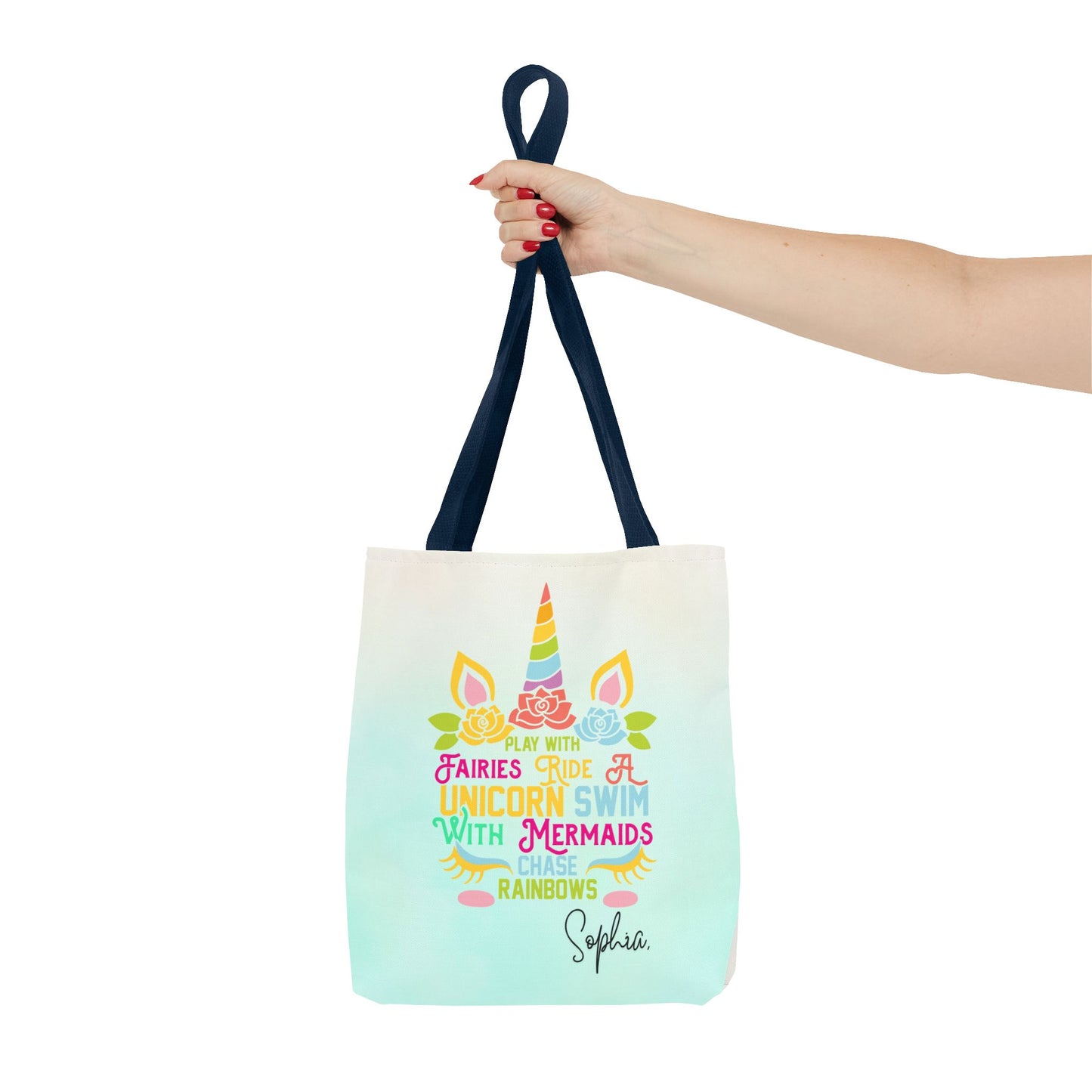 Unicorn Swimming Tote Bag