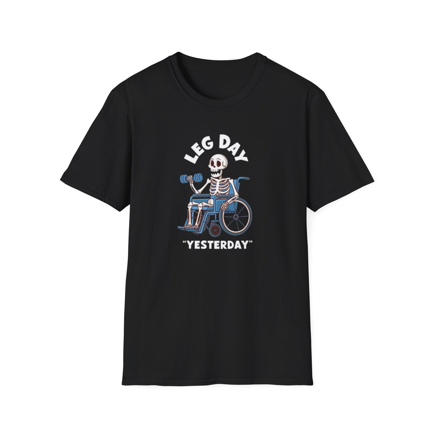 Funny Leg Day Skeleton T-Shirt