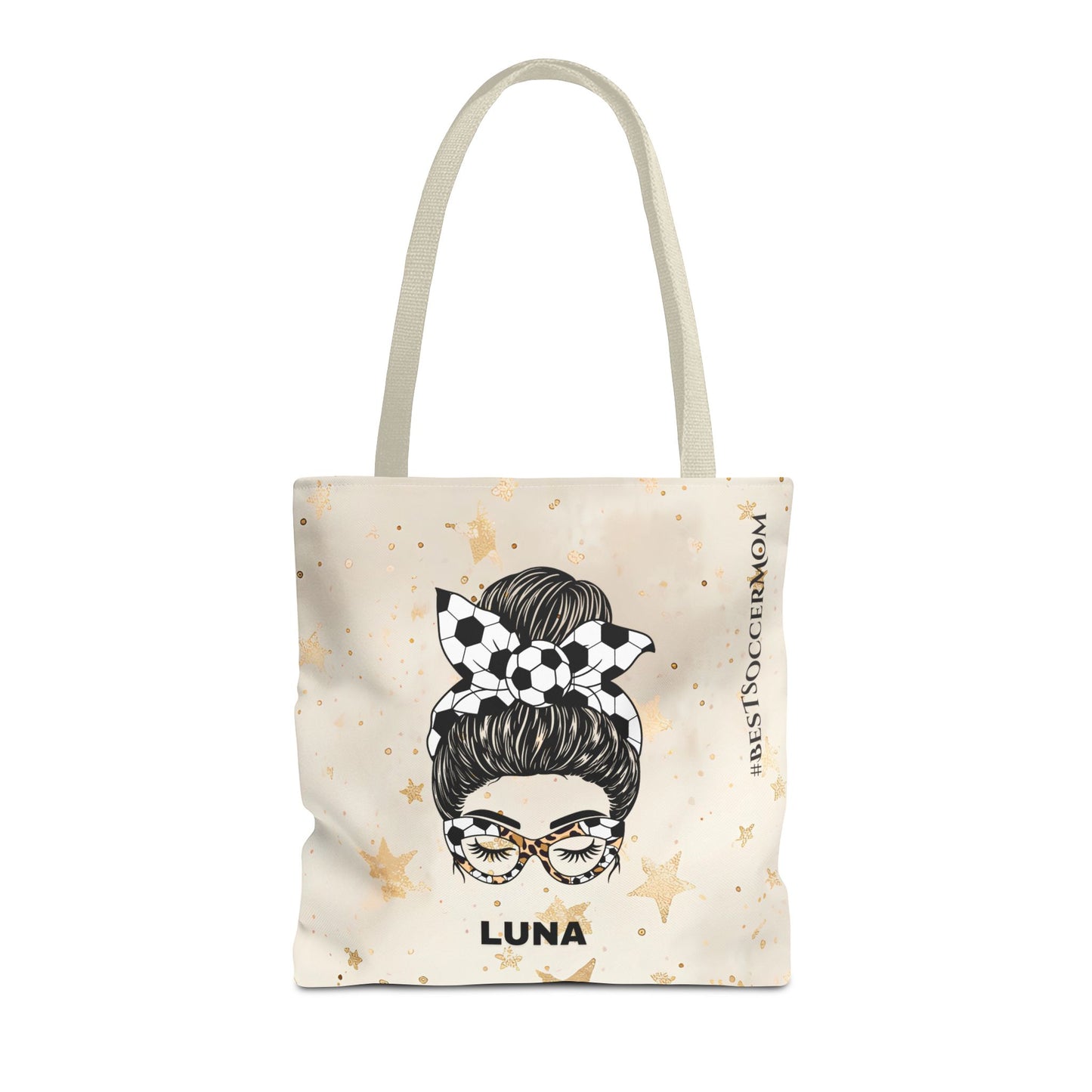 Personalized Funny Best Soccer Mom Tote Bag