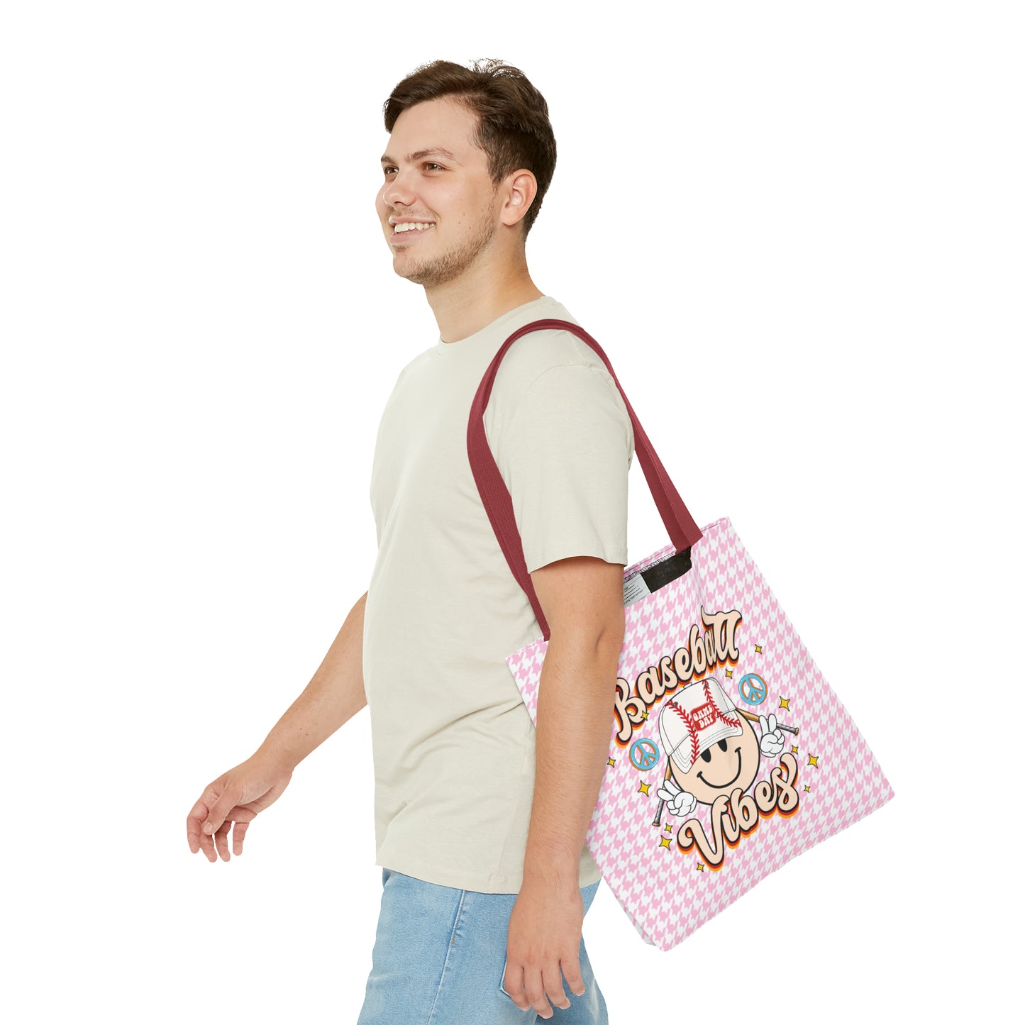 Cute Baseball Vibes Tote Bag