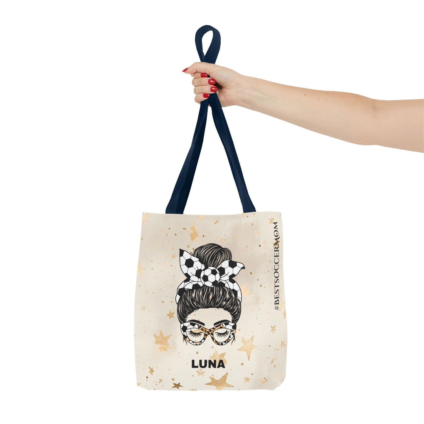 Personalized Funny Best Soccer Mom Tote Bag