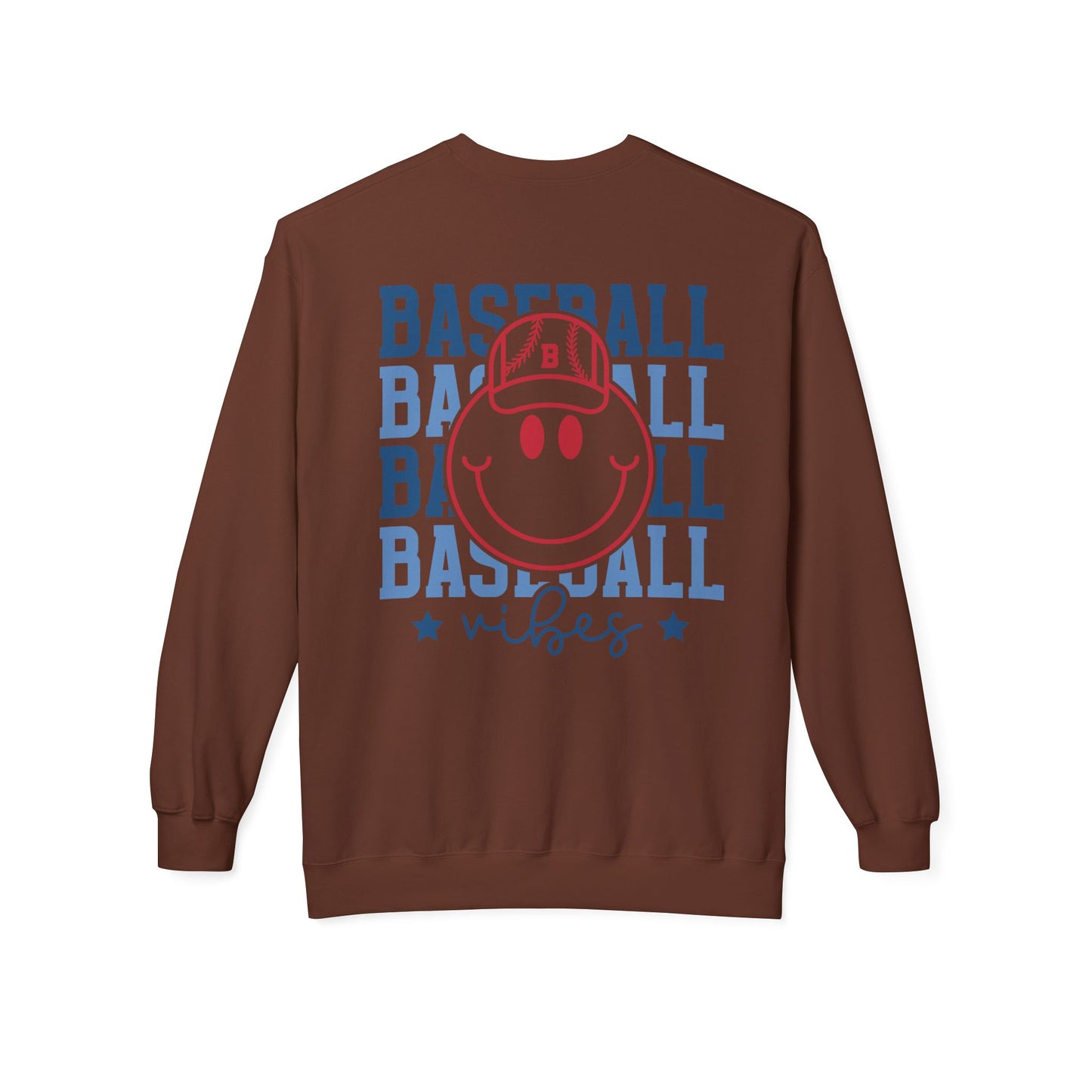 Baseball Smiley Vibes Sweatshirt