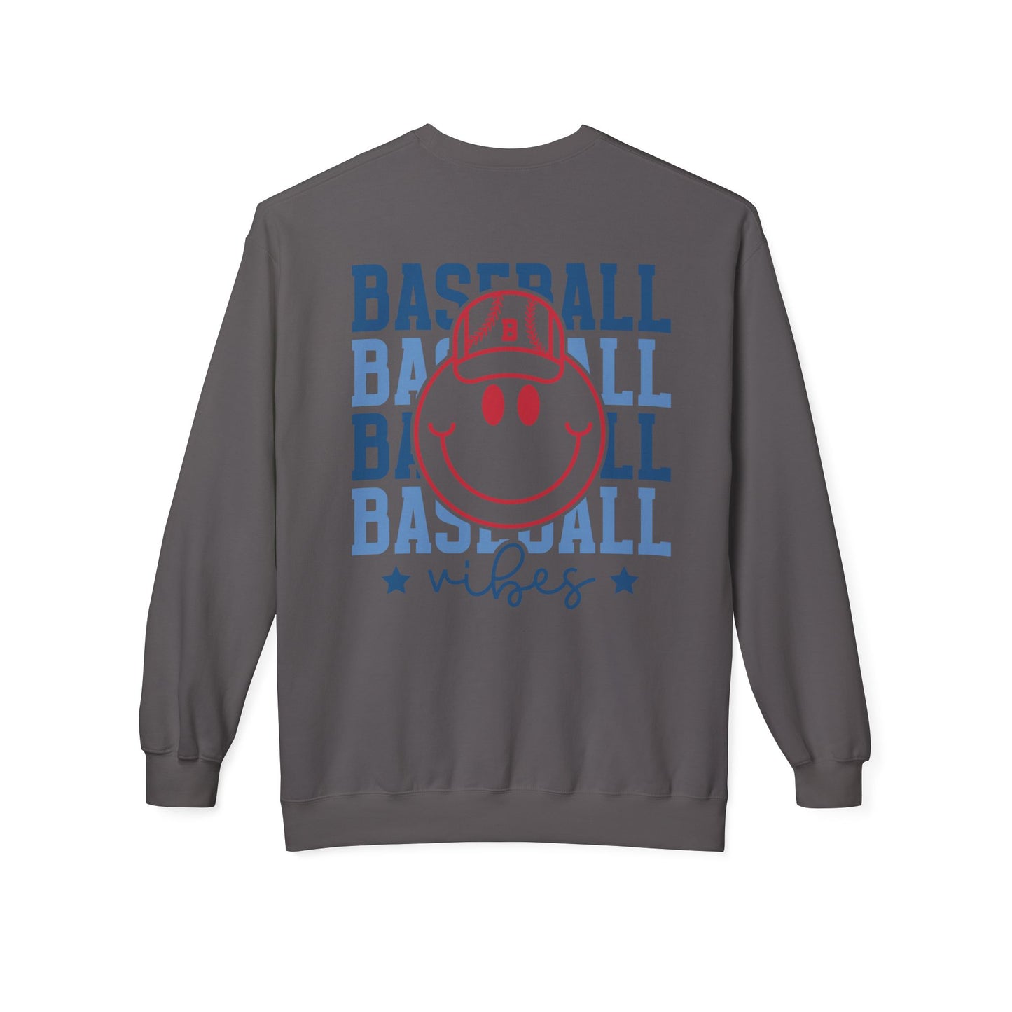 Baseball Smiley Vibes Sweatshirt