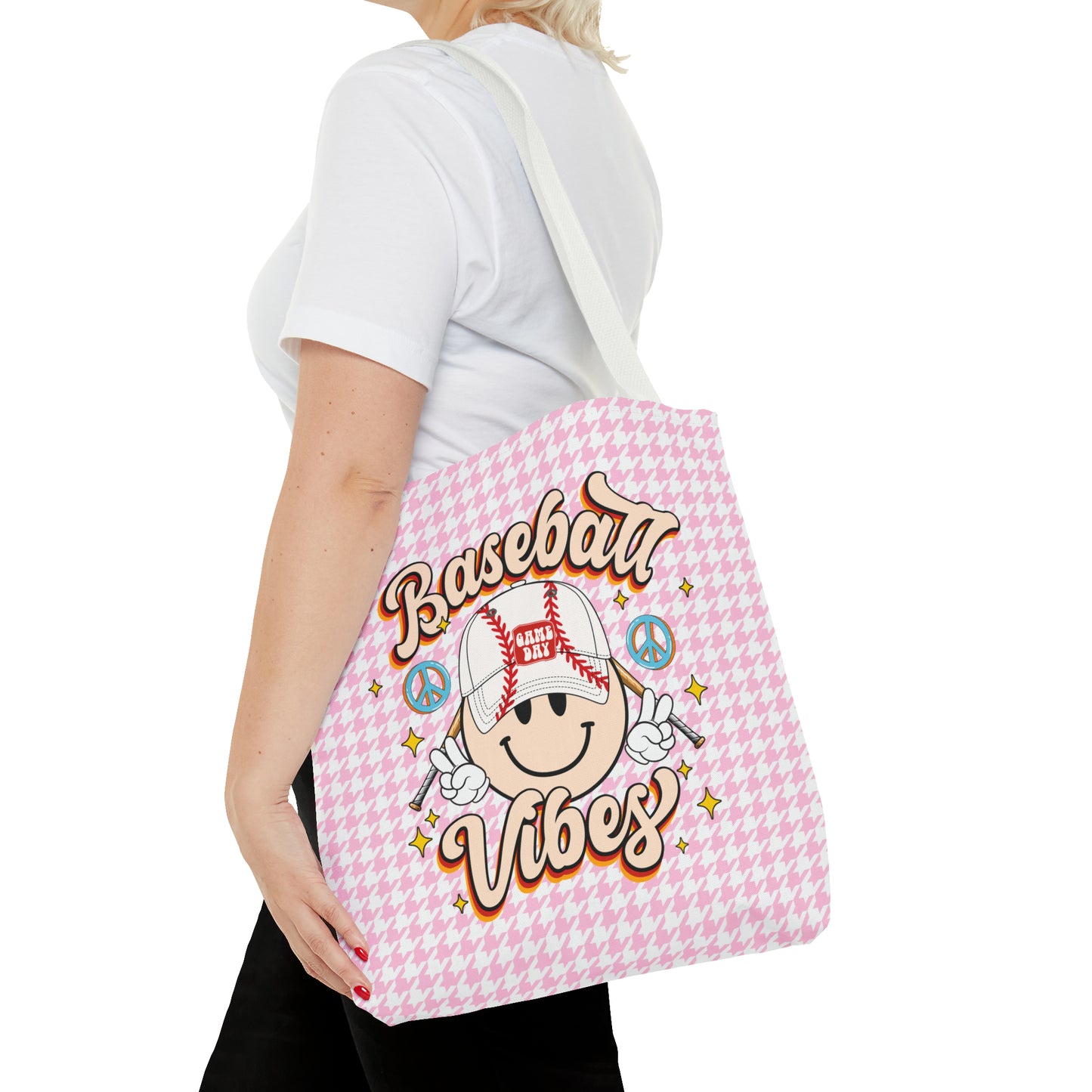 Cute Baseball Vibes Tote Bag