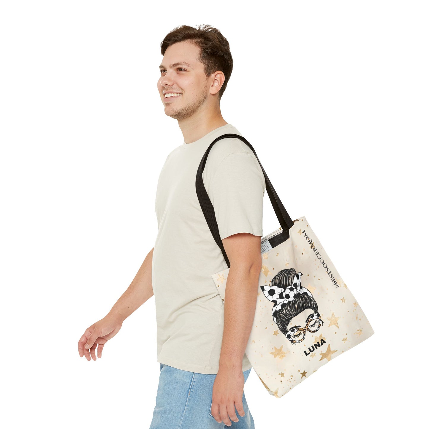 Personalized Funny Best Soccer Mom Tote Bag