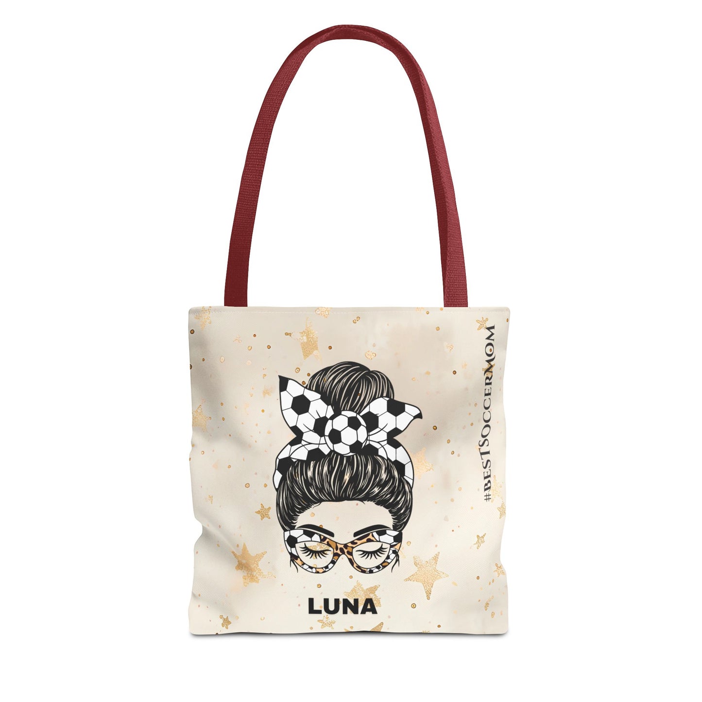 Personalized Funny Best Soccer Mom Tote Bag