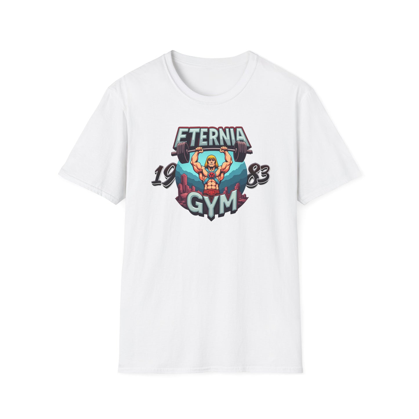 Masters of The Universe TV Series 1983 He Man Eternia Gym T-Shirt