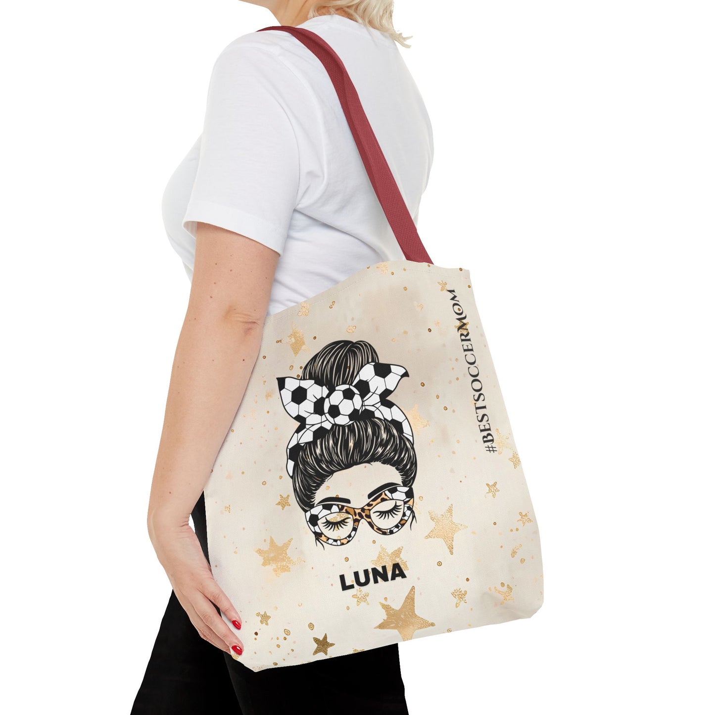 Personalized Funny Best Soccer Mom Tote Bag