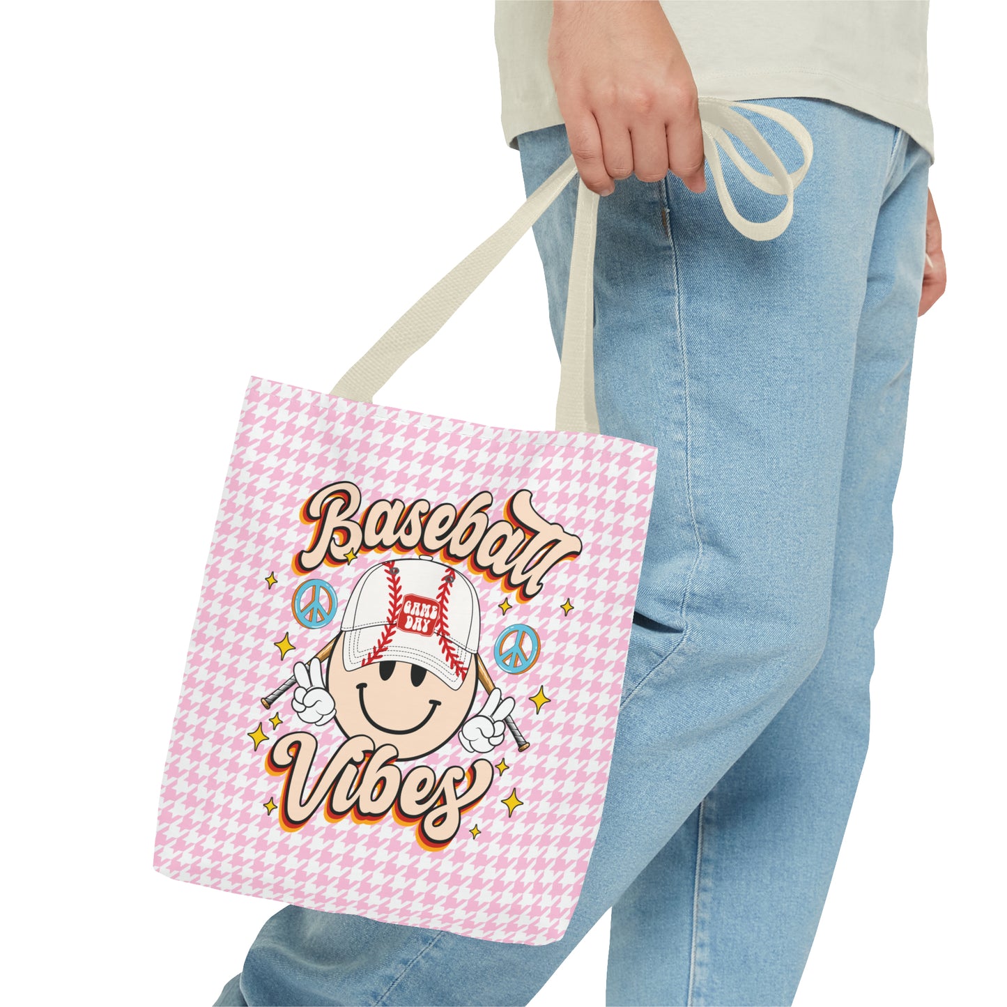 Cute Baseball Vibes Tote Bag