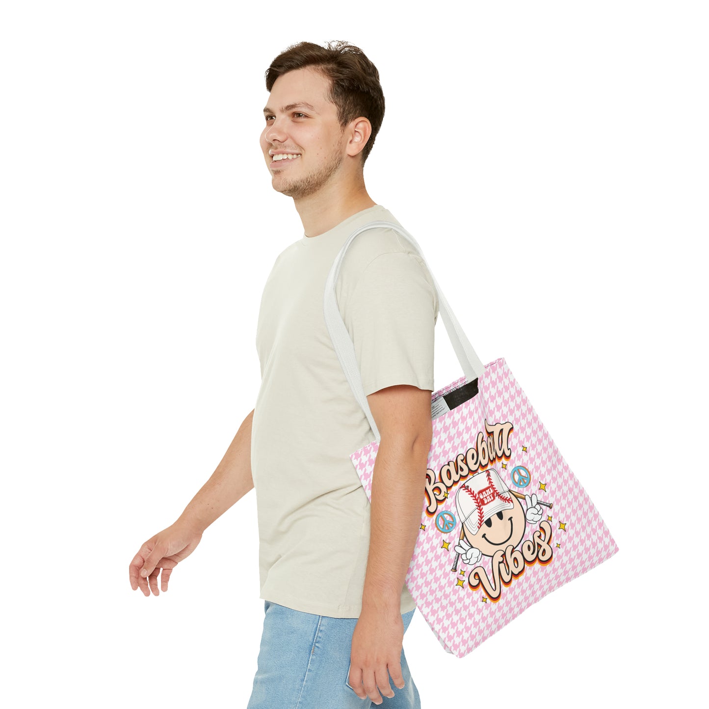 Cute Baseball Vibes Tote Bag