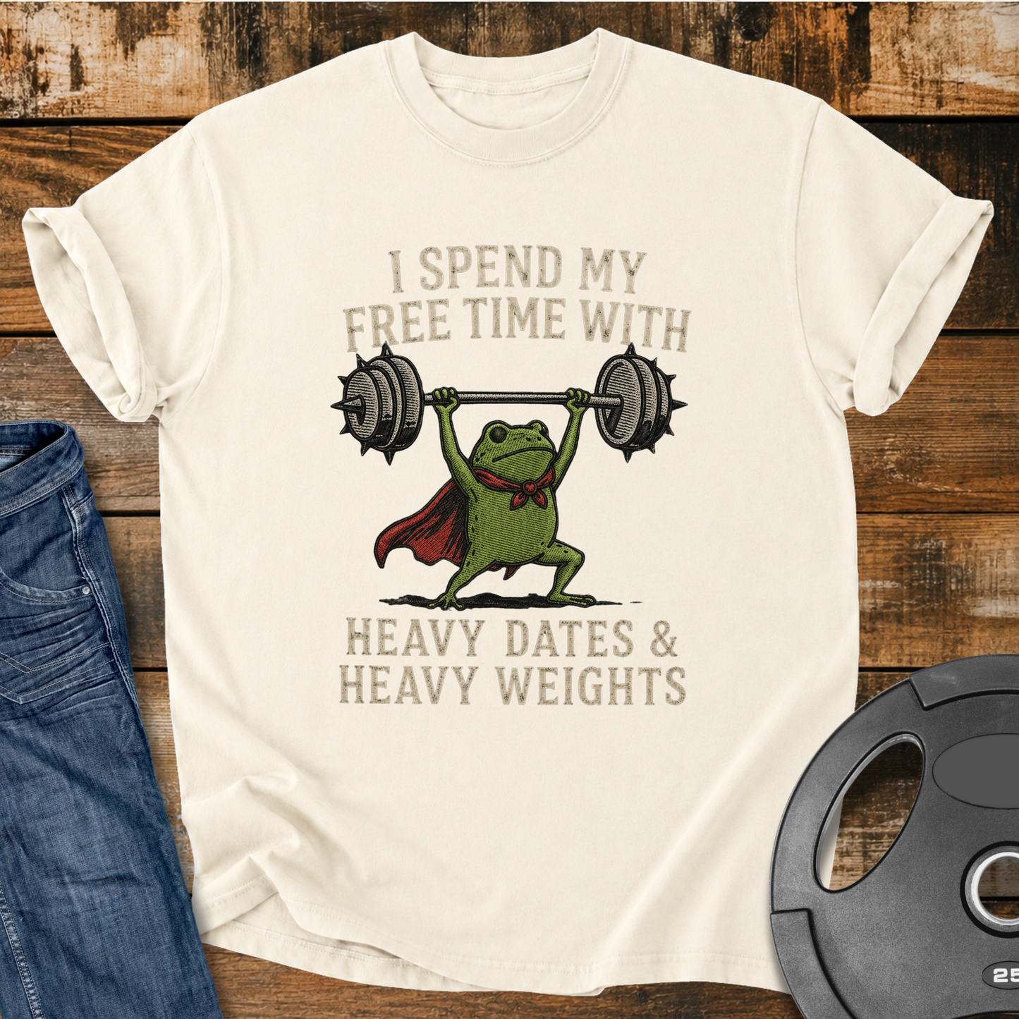 My Free Time With Heavy Dates Vintage Wash T-Shirt