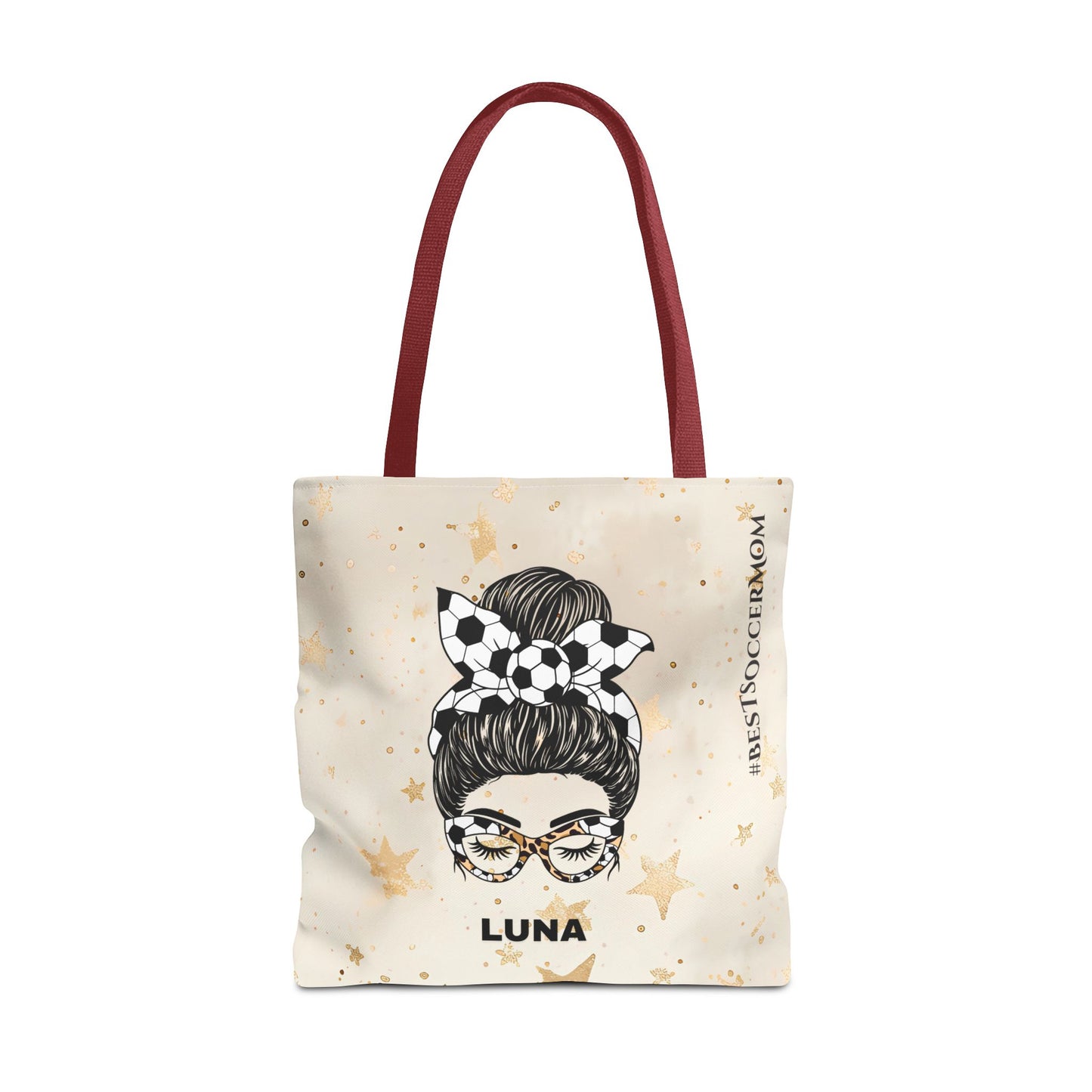 Personalized Funny Best Soccer Mom Tote Bag