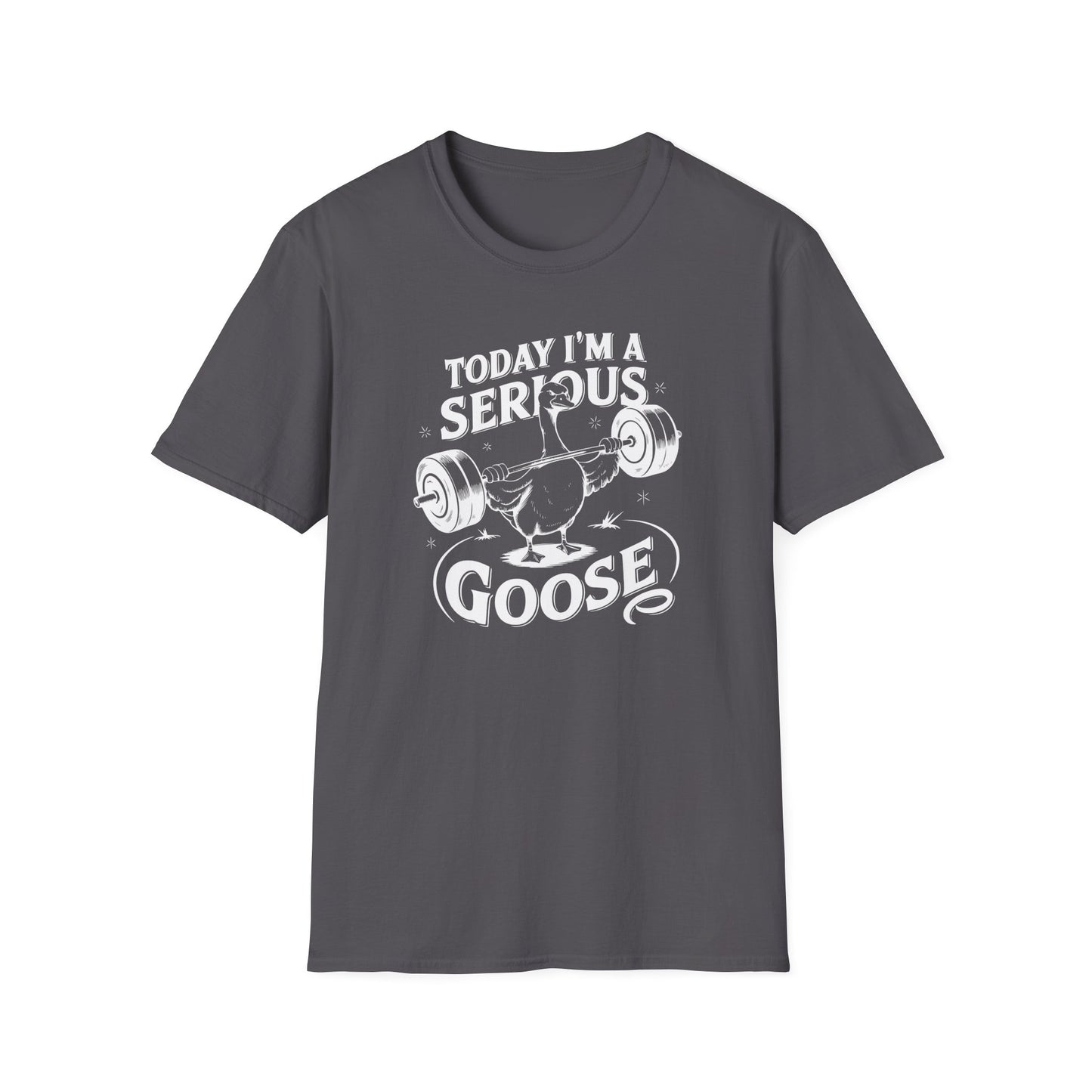 Funny Gym 'Serious Goose' Weight Lift T-Shirt