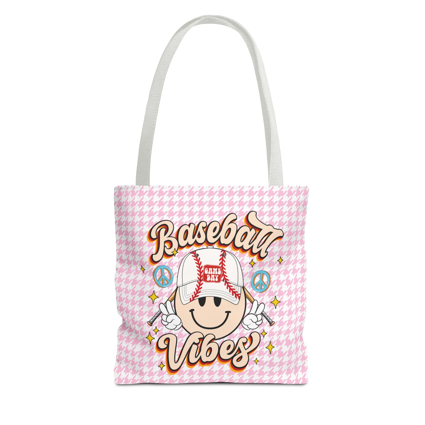 Cute Baseball Vibes Tote Bag