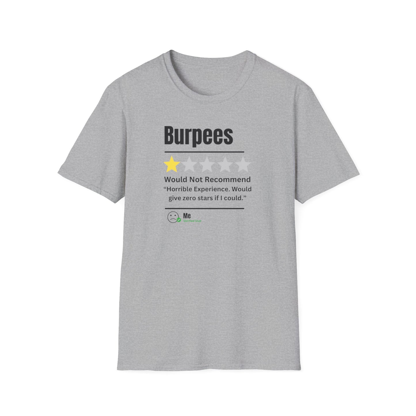 'Burpees, RECOMMEND' T-Shirt