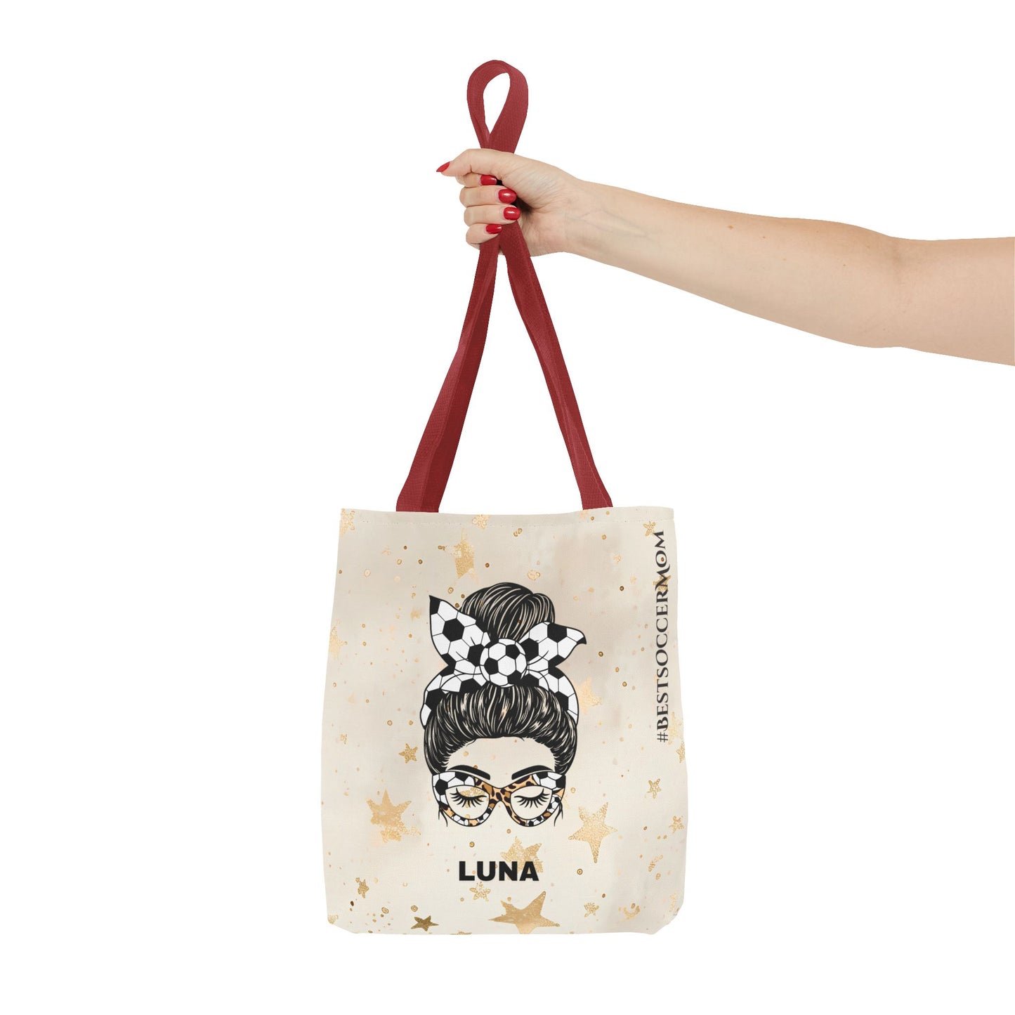 Personalized Funny Best Soccer Mom Tote Bag