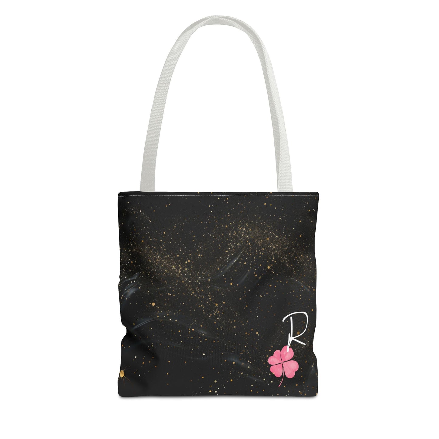 Custom Initial Clover Tote Bag