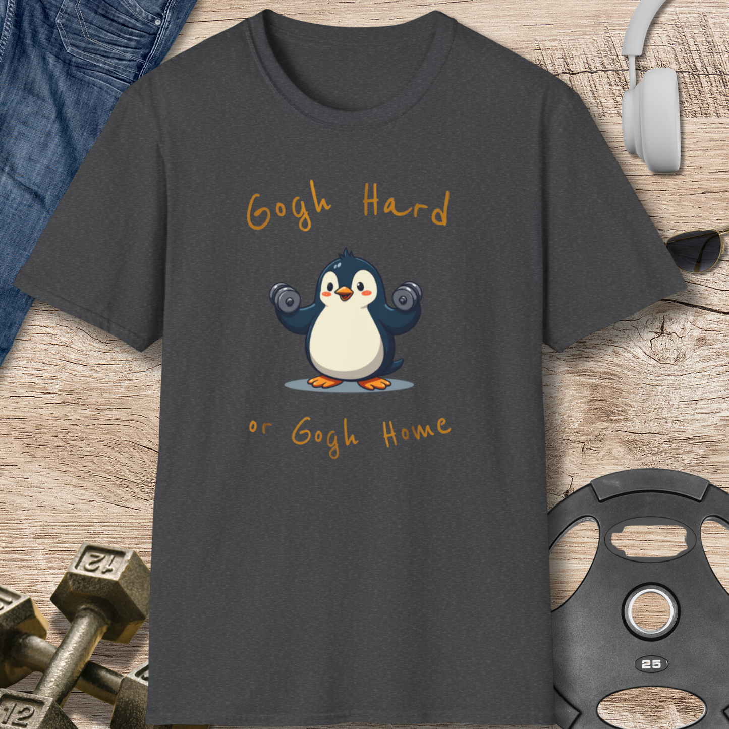 Gogh hard Penguin T-Shirt