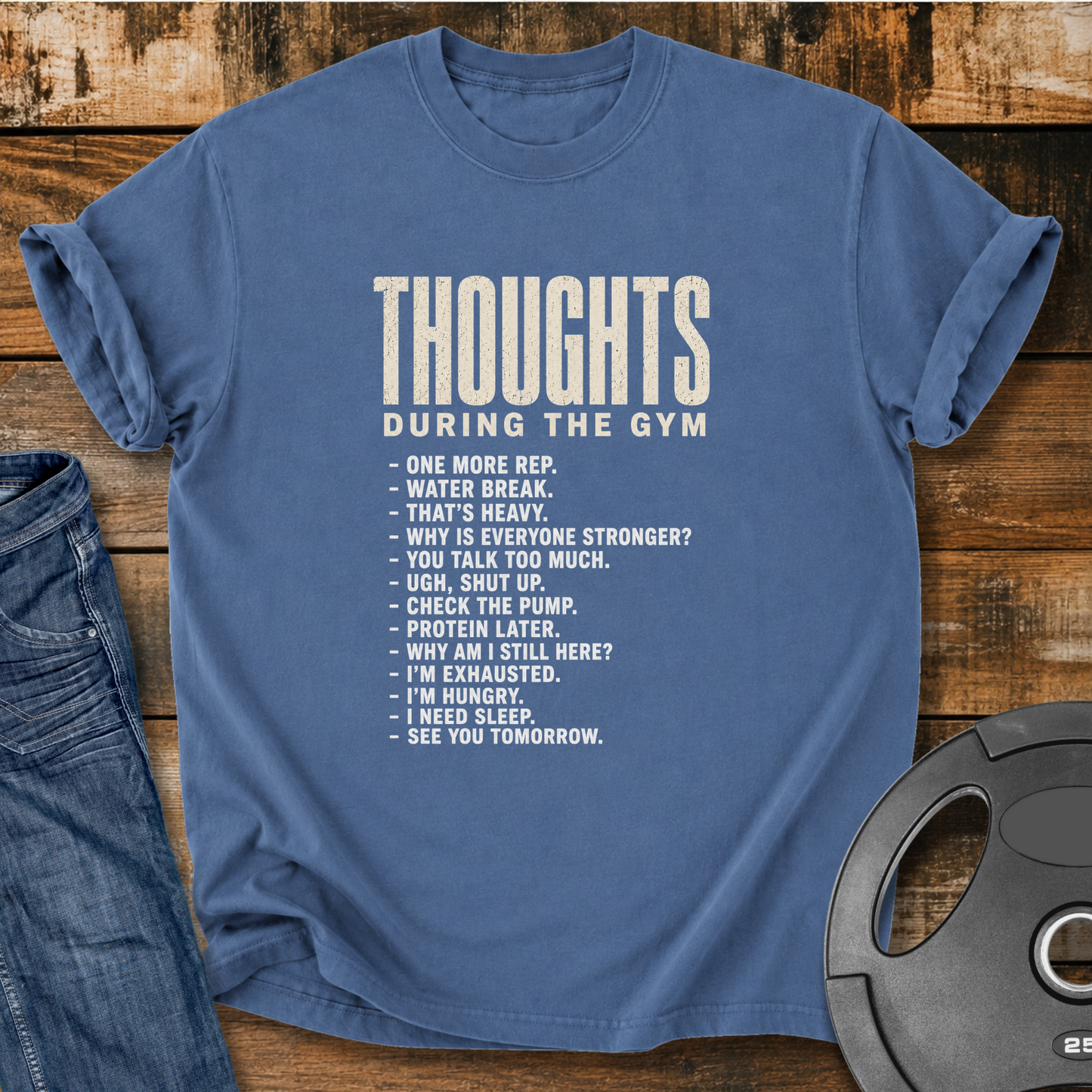 Thoughts during Gym Vintage Wash T‑Shirt