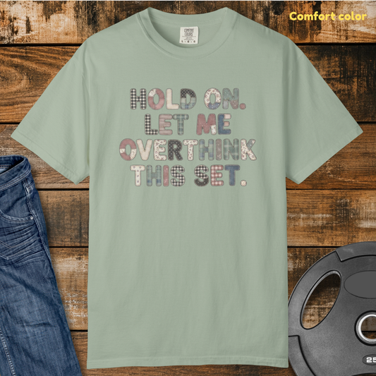 Let Me Overthink Faux Patchwork Vintage Wash T-Shirt