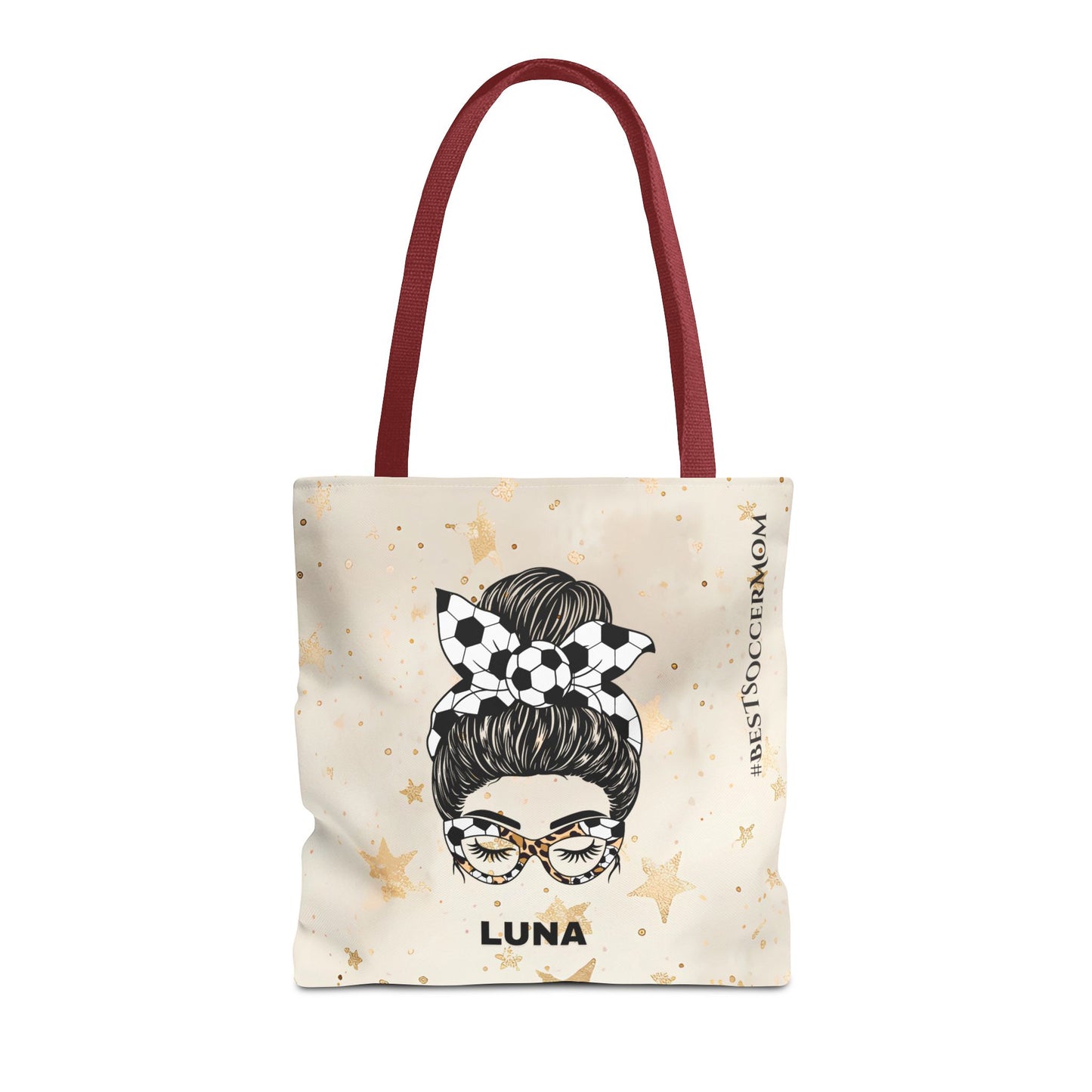 Personalized Funny Best Soccer Mom Tote Bag