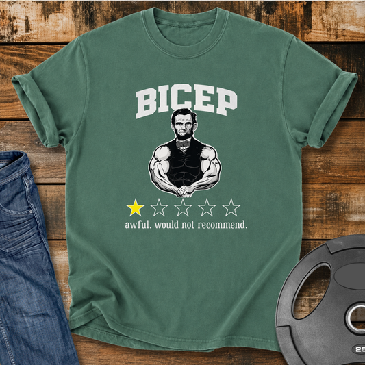 Lincoln's Bicep Review Vintage Wash T-Shirt