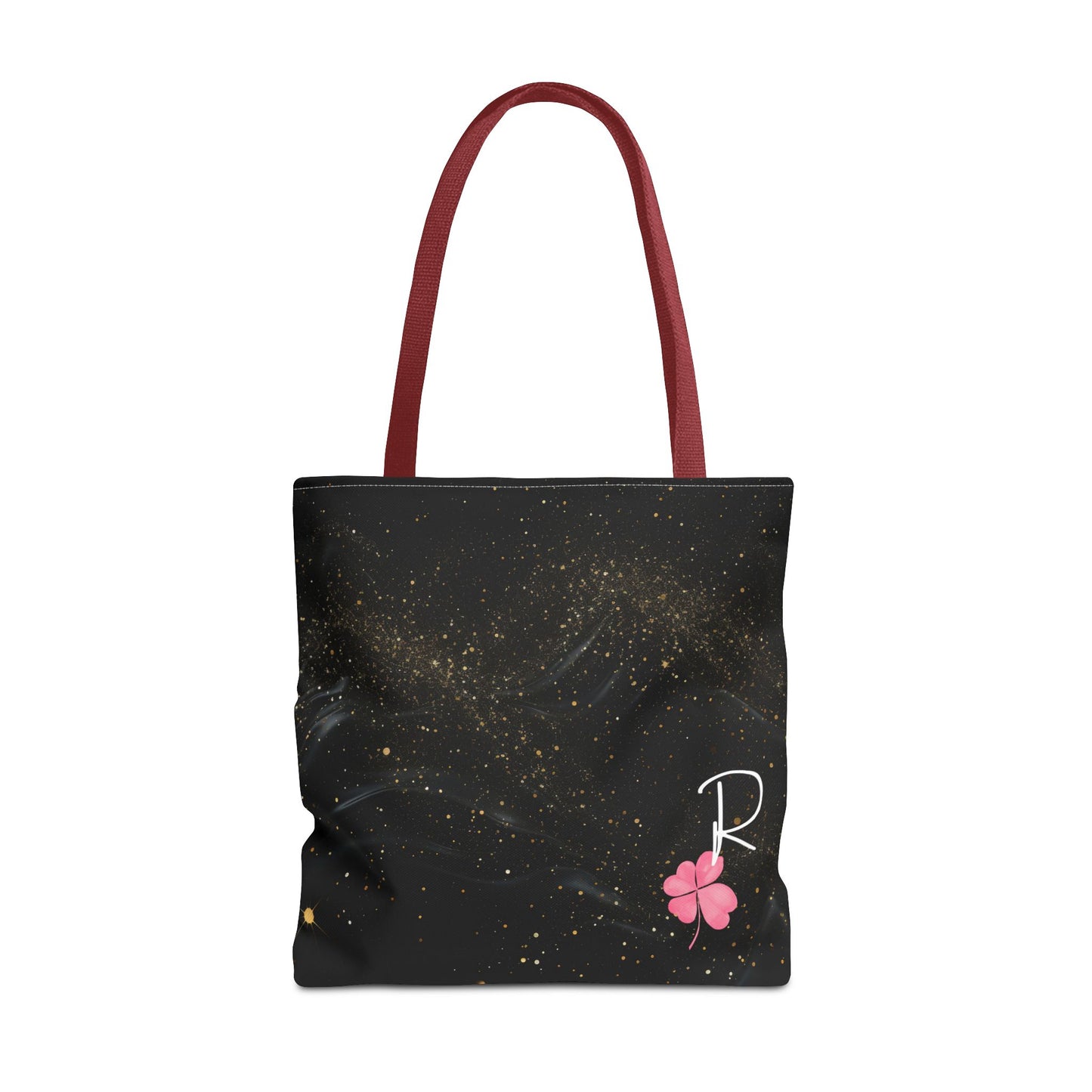Custom Initial Clover Tote Bag