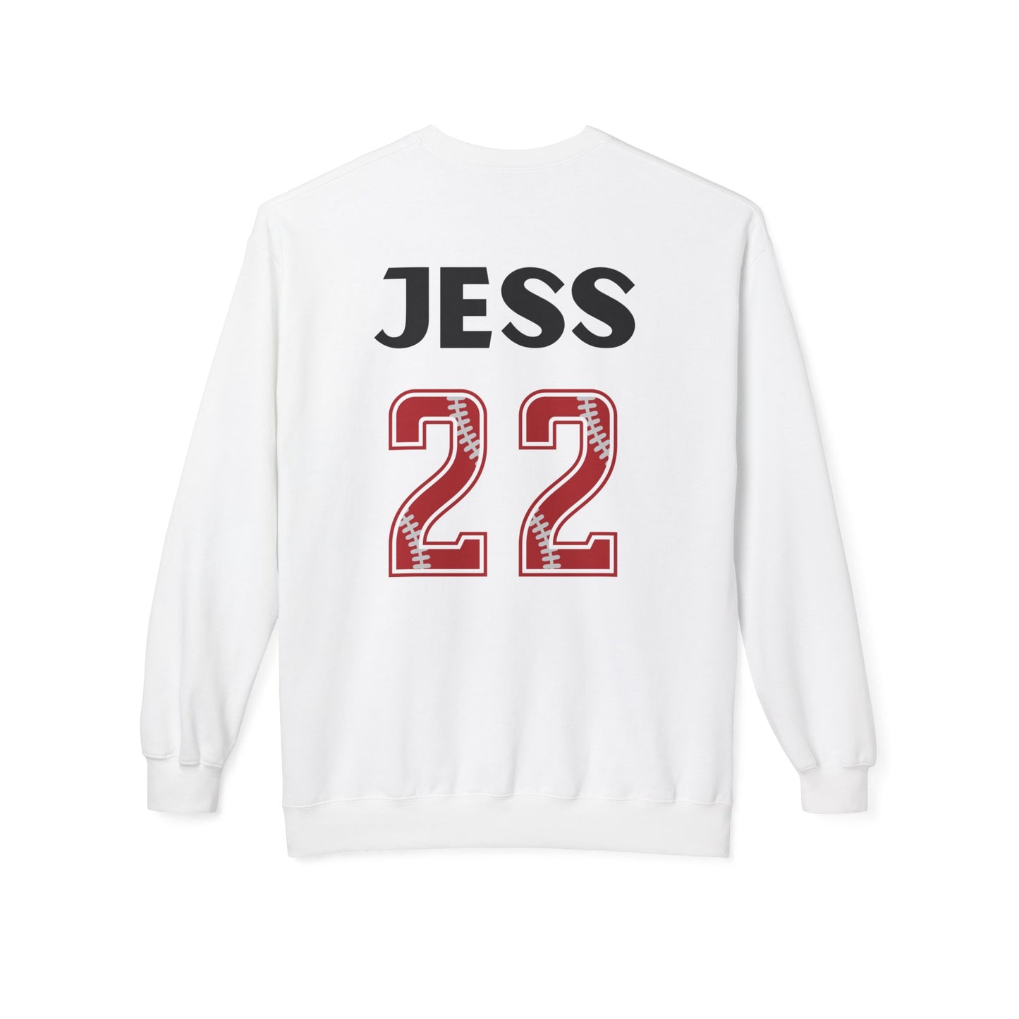 Personlised Name and Number Baseball Ribbon Sweatshirt