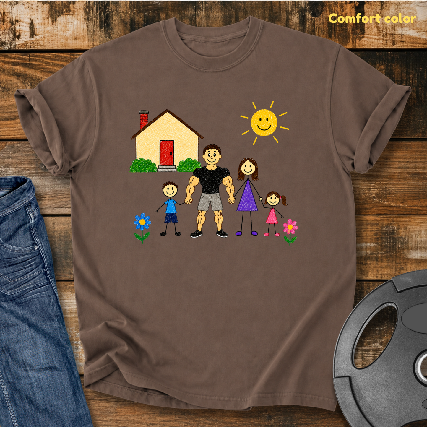 Strong Dad Family Vintage Wash T-Shirt