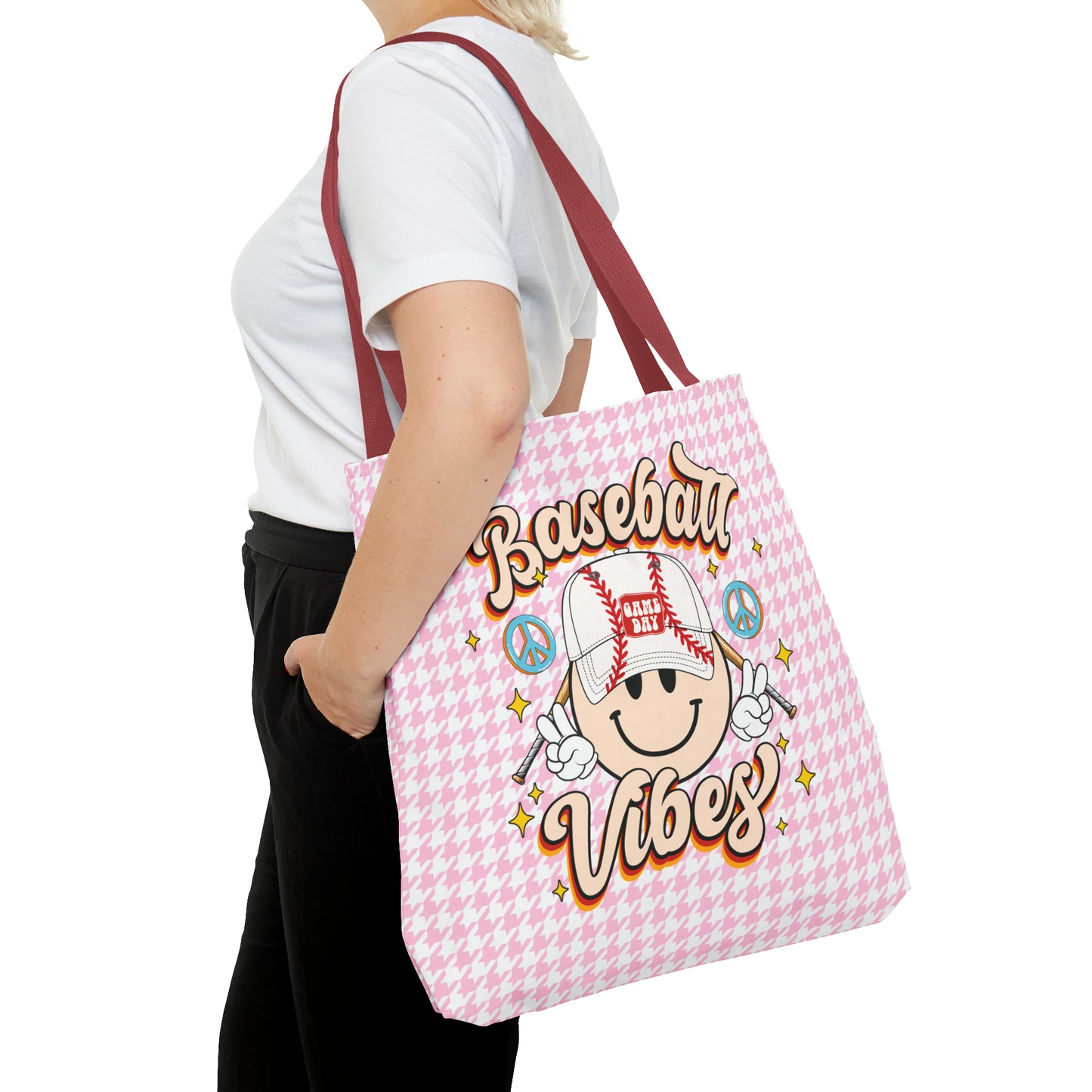 Cute Baseball Vibes Tote Bag