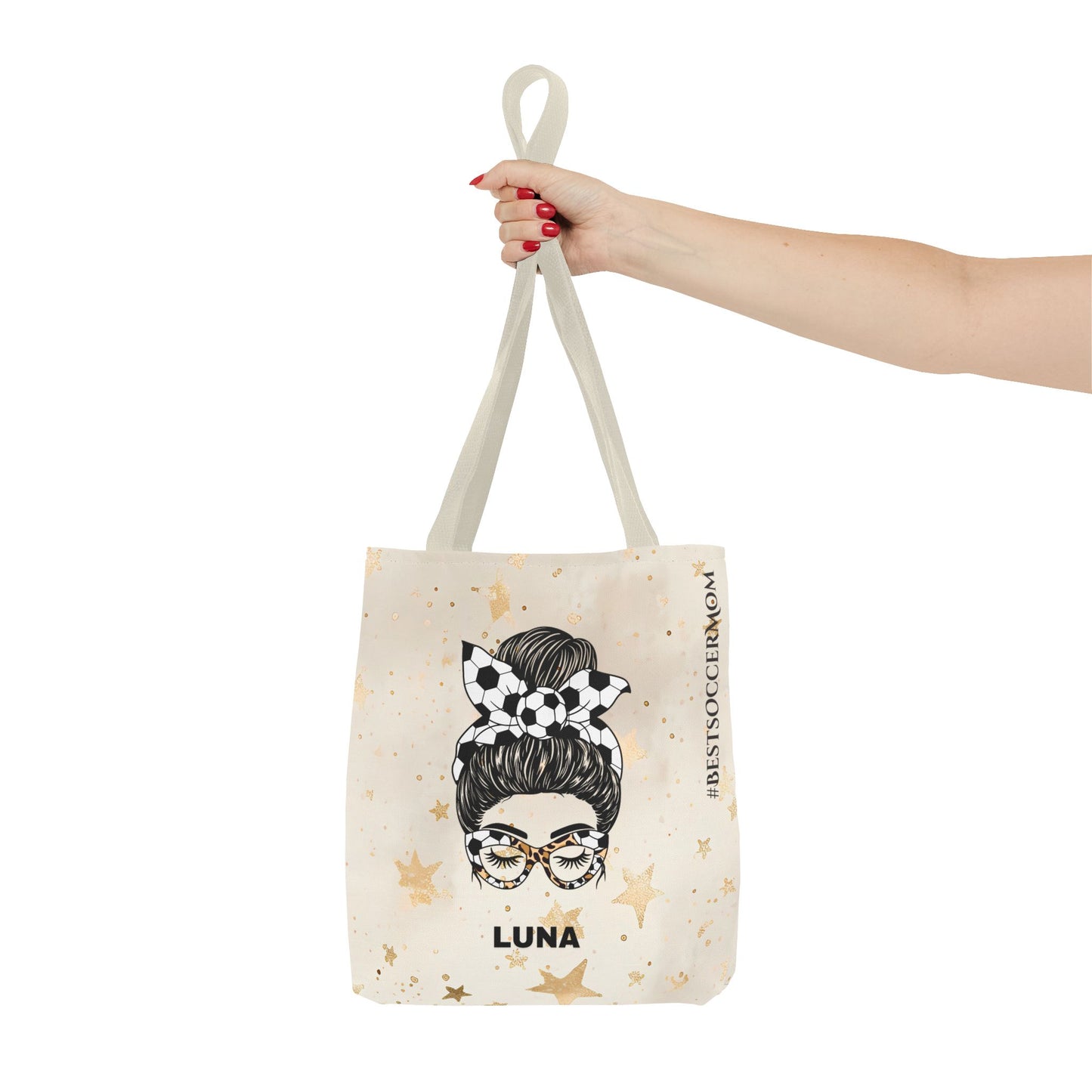 Personalized Funny Best Soccer Mom Tote Bag