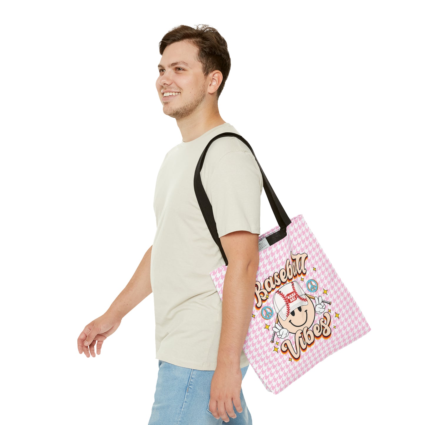 Cute Baseball Vibes Tote Bag