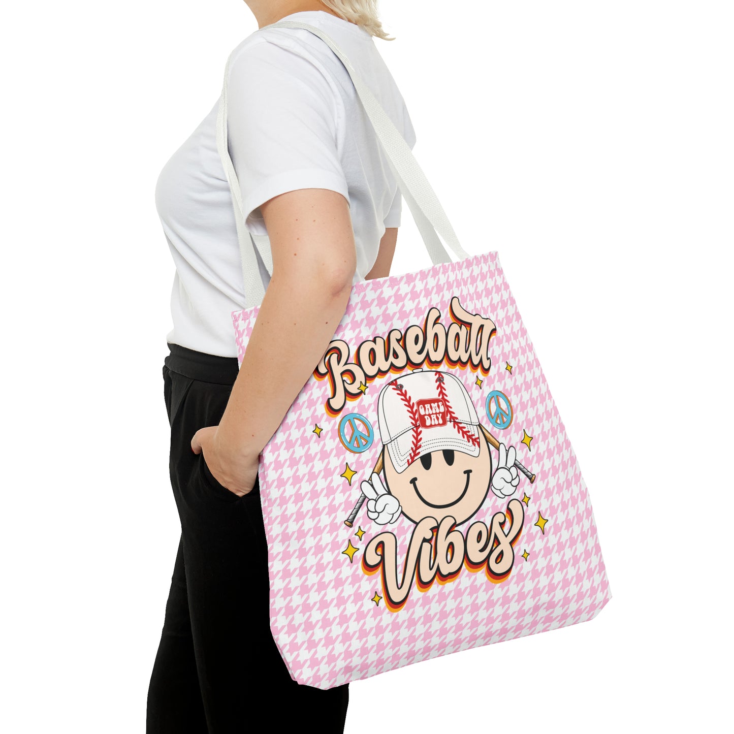 Cute Baseball Vibes Tote Bag