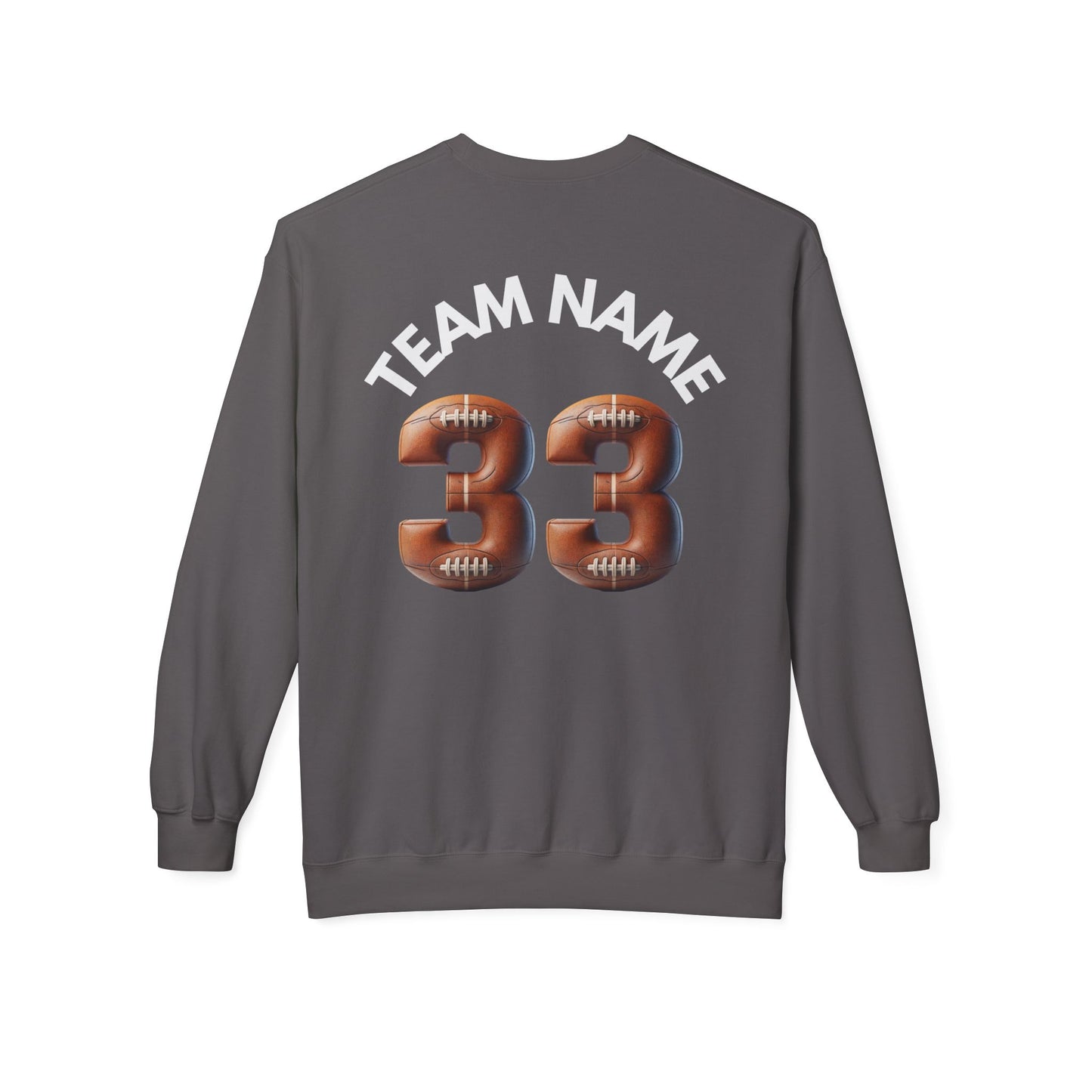 Personlized Name and Team Name on Sweatshirt Football