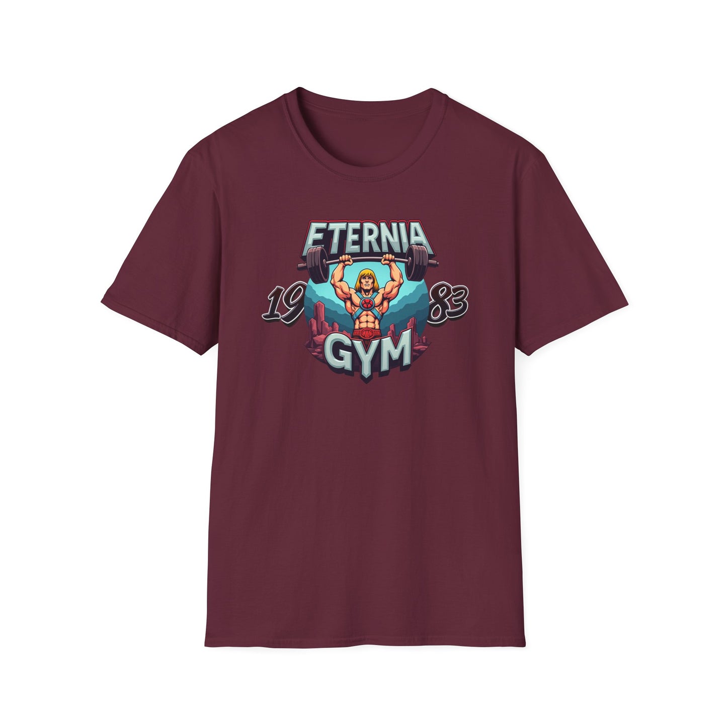 Masters of The Universe TV Series 1983 He Man Eternia Gym T-Shirt