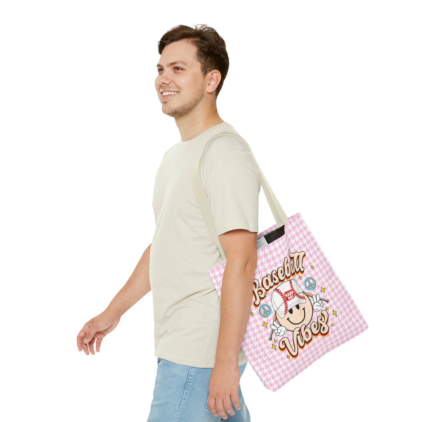 Cute Baseball Vibes Tote Bag