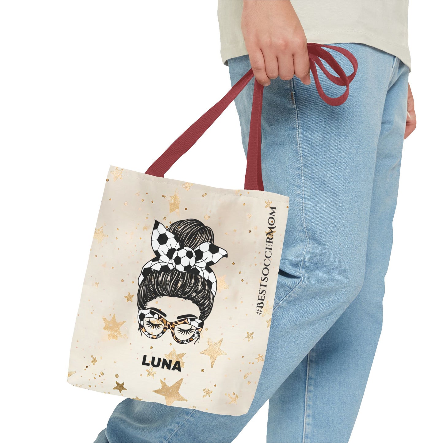 Personalized Funny Best Soccer Mom Tote Bag