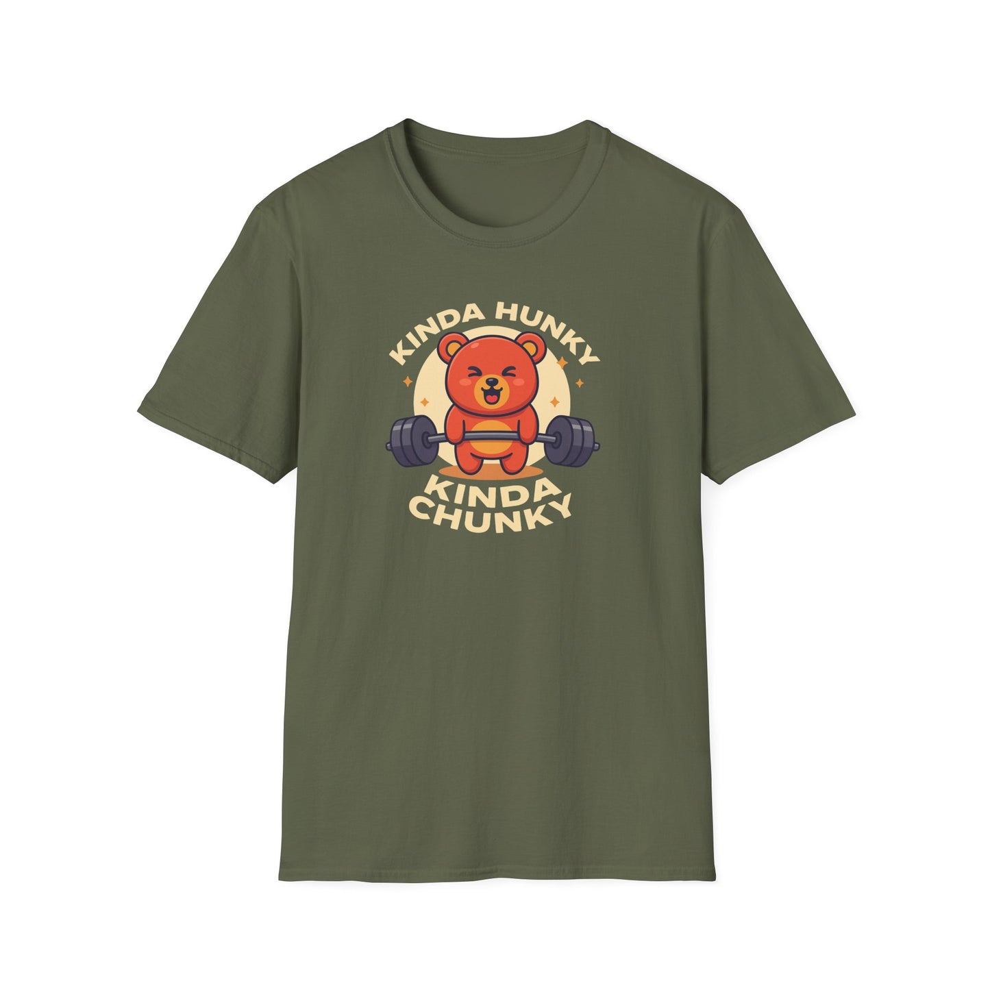 Kinda Hunky Kinda Chunky Cute Bear WeighLift T-Shirt