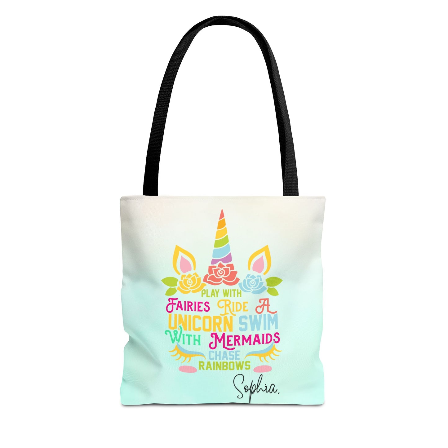 Unicorn Swimming Tote Bag