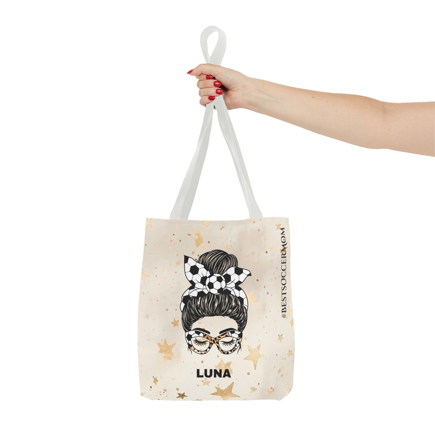 Personalized Funny Best Soccer Mom Tote Bag