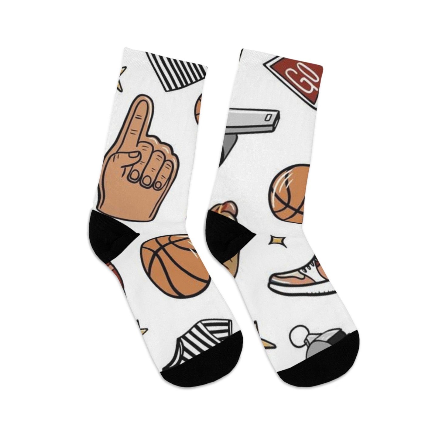 Basketball Go White Socks