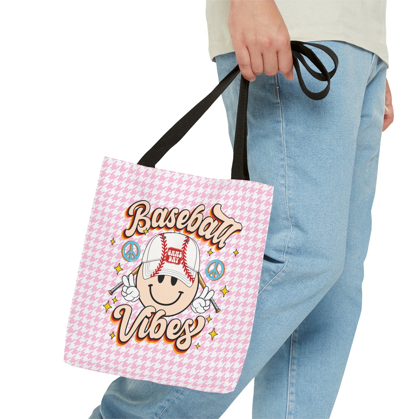 Cute Baseball Vibes Tote Bag