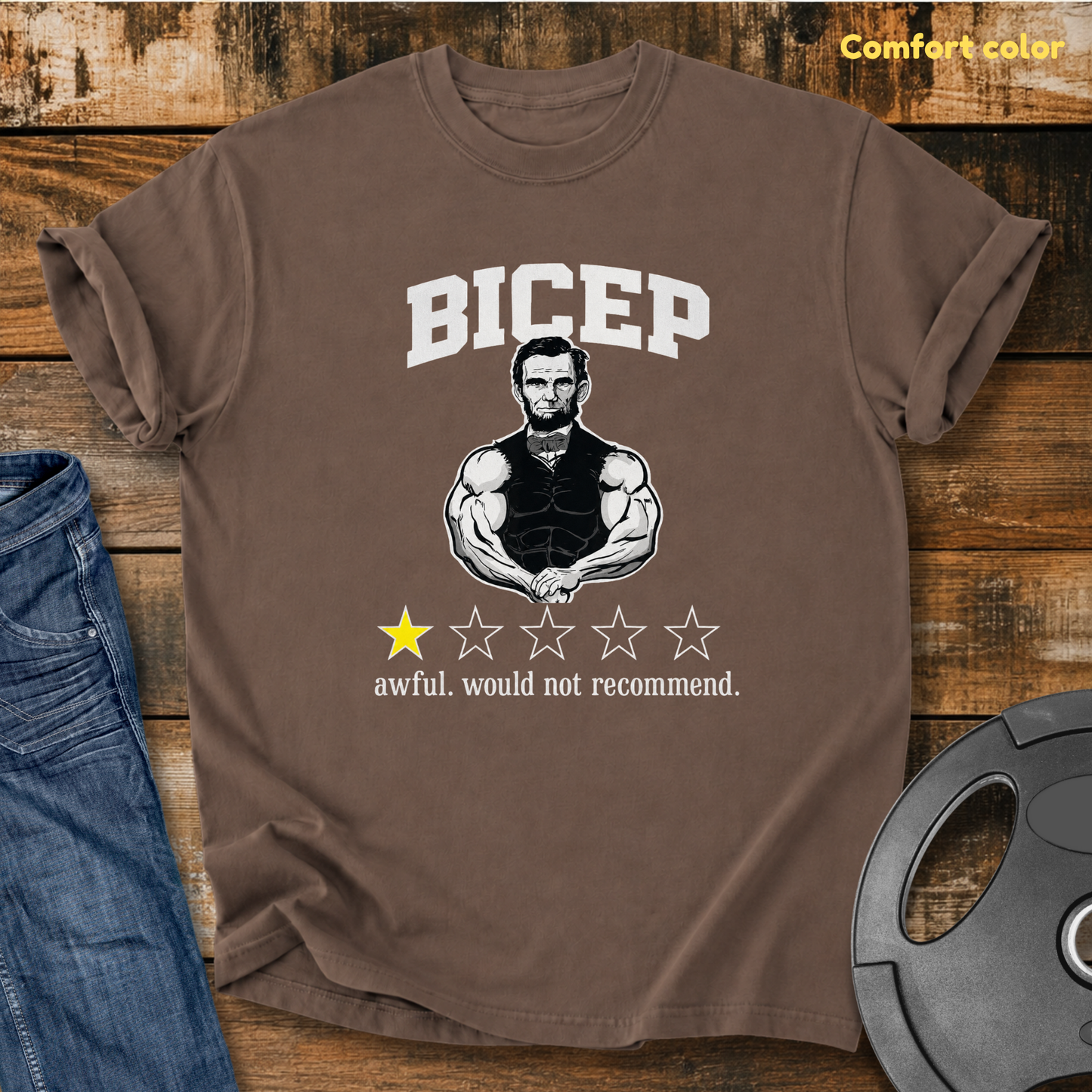 Lincoln's Bicep Review Vintage Wash T-Shirt